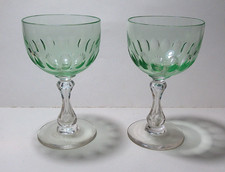 2 alte Weingläser,um 1920