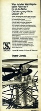 Fichtel & Sachs - Mehrgang Nabe - Torpedo-Dreigang - Duomatic - Werbung von 1969