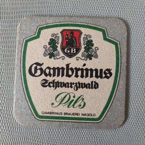 Alter bierdeckel gambrinus - -,
