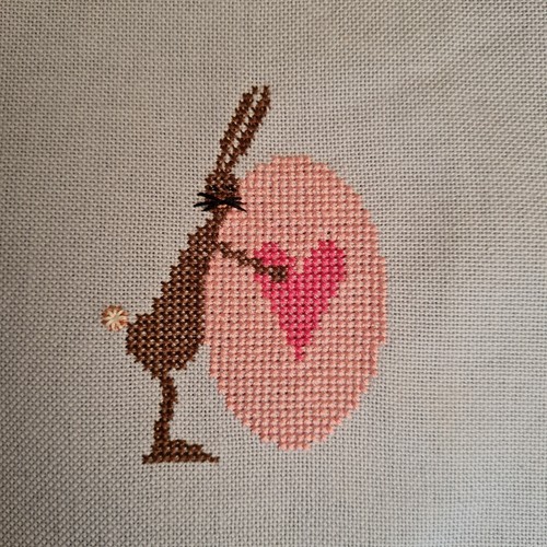 Hasen mit herzei rosa - hasen,