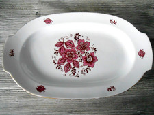 Fleischplatte für Speiseservice Henneberg Porzellan "Helena" - lila