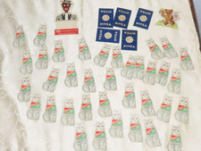 Konvolut kleine Pappschild Hoffmann's Reisstärke, Nivea, Bärenmarke, Gummilitze!