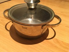 Silit Kochtopf Silitherm Edelstahl Glas Silber Induktion Gas Elektro Ceran