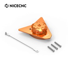 NICECNC Tankdeckel Tankverschluss Orange Eloxiert für KTM 690 Enduro / SMC 08-18