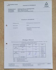 Gutachten Nissan Pick-Up MD21 Gesamtgewicht LKW Zulassung