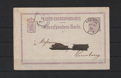 Luxemburg ganzsache karte - luxemburg,
