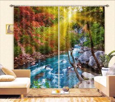 3D Sunshine Streamen M2542 Foto Vorhang Drucken Stoff Fenster Eve 2023