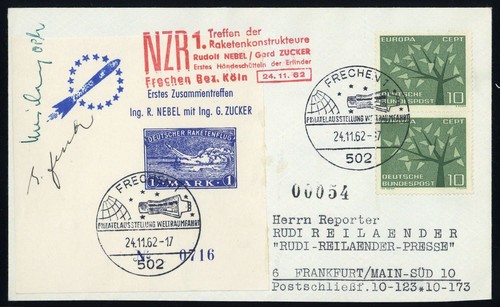 1962 luftfahrt raketenpost - luftfahrt,,