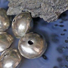 5x  urige Metallperlen Kupfer