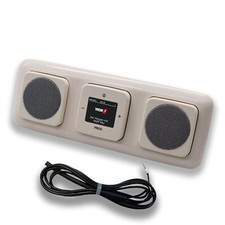 BUSCH JÄGER DAB+ Radio 8215U-101 + 2x Lautsprecher DURO Cremeweiß