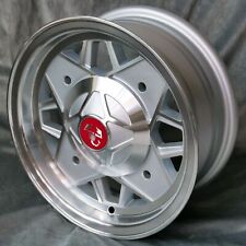 12 Zoll Felgen Abarth Style 5x12" 4x190 ET20 Silber Fiat 500 N 500 D 500 K Nuova