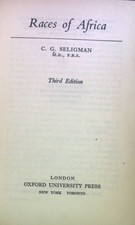 Races of Africa. Seligman, C.G.:
