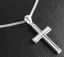 Kreuz anhänger mit - kette, echt