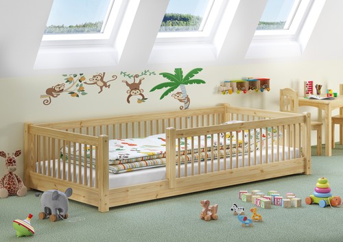 Kinderbett niedriges bodenbett - kinderbett,