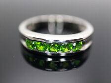 GOLDJUNGE69 * HARRY IVENS IV EDELSTEIN RING (20) 5x CHROMDIOPSID  925er SILBER