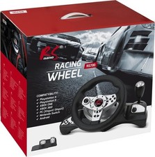 NanoRS RS700 Gaming-Rennlenkrad, 270°-Lenkbereich, Schalthebel, Gas- und Bremspe