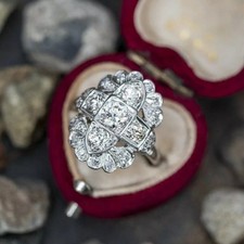 Vintage Art Deco Stil 3 Karat