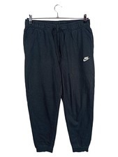 Nike Herren Jogginghose Sportlich Schwarz Gr. 50/L Baumwolle Polyester