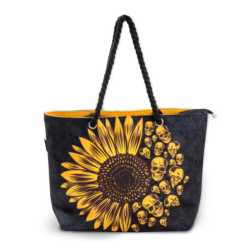 Skull tote bag sonnenblume - tote,