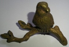 Originaler antiker massiver Messing Uhren Vogel f. Wanduhr/Kuckucksuhr/Pendeluhr