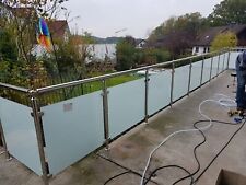 Edelstahl mit VSG Glas Balkon