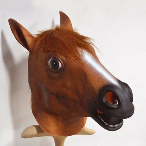 Latex horse head rubber - rubber, maske