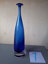 Vase, Glas, Kobaltblau