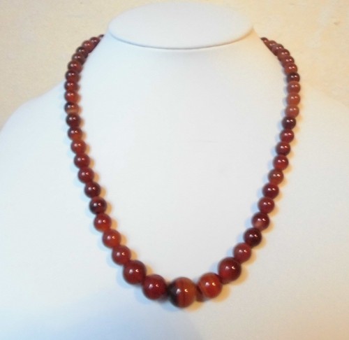 Edelsteinkette rot achat - edelsteinkette,