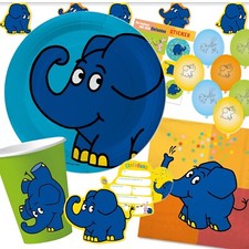 DIE SENDUNG MIT DEM ELEFANTEN Deko Kindergeburtstag Kinder Geburtstag Party Set