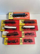 DDR Eisenbahn Spur N Piko Diesellok mit Güterwaggons in OVP