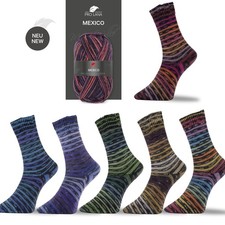Pro Lana MEXICO 4-fach Sockenwolle hochwertig & farbenfroh & preisgünstig