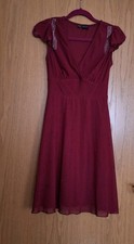 Elegantes Damen Kleid Wein Rot