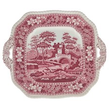 Spode Copeland Pink Tower Sandwichplatte Rot 