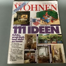 Zeitschrift Magazin *Schöner Wohnen* April 1981 Möbel Dekor Regal Fenster Ideen