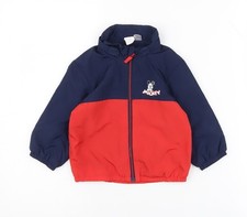 H&M Mickey Mouse rot & blau Baby Jacke 12-18M