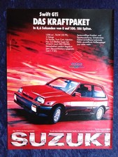 Suzuki Swift GTi Twin Cam, originale Werbung aus 1988