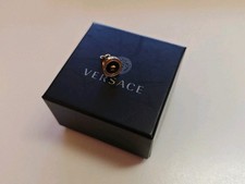Versace 1 X Ohrring, Medusa, Clip, Schwarz Gold