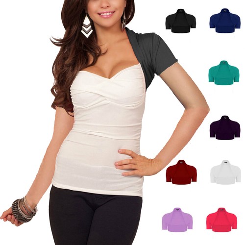Damen kurzarm bolero jäckchen - bolero,