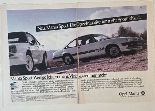 Opel manta werbebild retro - manta,
