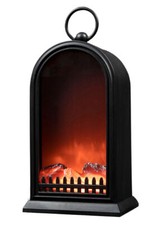 LED Tisch Kamin schwarz - 25cm
