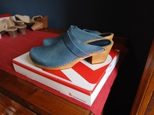 Sanita Absatz Clogs Holzclogs