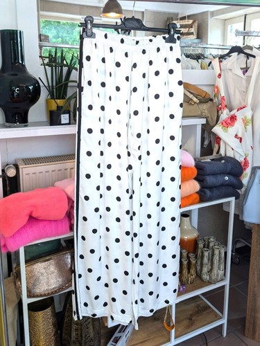 Hose satin viskose polka dots - hose,