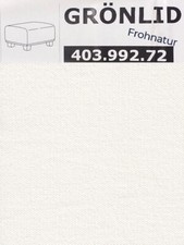 Ikea GRÖNLID Bezug Hocker klein Inseros weiss NEU OVP 403.992.72 Wechselbezug