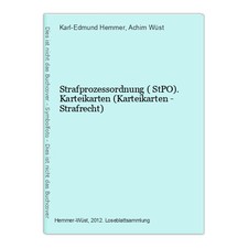 Strafprozessordnung ( StPO)