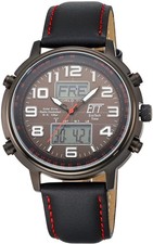 ETT Funkuhr EGS-11452-22L Solar Chronograph Mineralglas 48mm schwarz