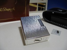 Dupont Feuerzeug Linie 1, silber, mit Etui, TOP !!