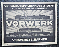 Vorwerk & Co. , Barmen , Alte Reklame , 1926 , (A24)