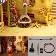 Grill Gartengrill LED Flackern Flackerlicht Brandflackern Bausatz für TT S1173