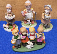 4 Porzellan Figuren - schöne Vitrinenstücke - zwischen 9 + 13cm hoch