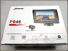 Jansite Rückfahrkamera P046 mit HD Monitor Auto IP68 Nachtsicht Einparkhilfe